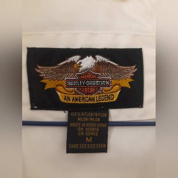 Harley Davidson - Motorbike Jacket - Cream/Orange - Medium - Picture 7 of 13